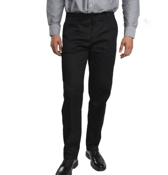 Pantalón gabardina stretch confort Modern Fit caballero negro AIRMAN