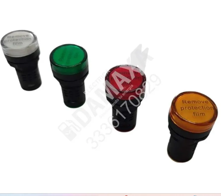 Foco piloto LED 22 mm 110V para tableros eléctricos y botoneras industriales