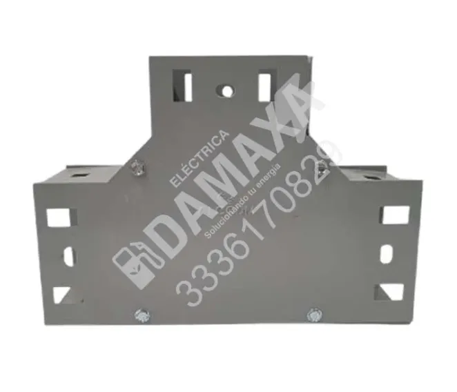Tee horizontal 4x4 para ducto cuadrado metálico de lámina galvanizada