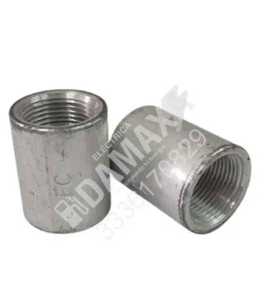 Cople de Aluminio 3/4 CED 40 Roscado para Tubería Conduit