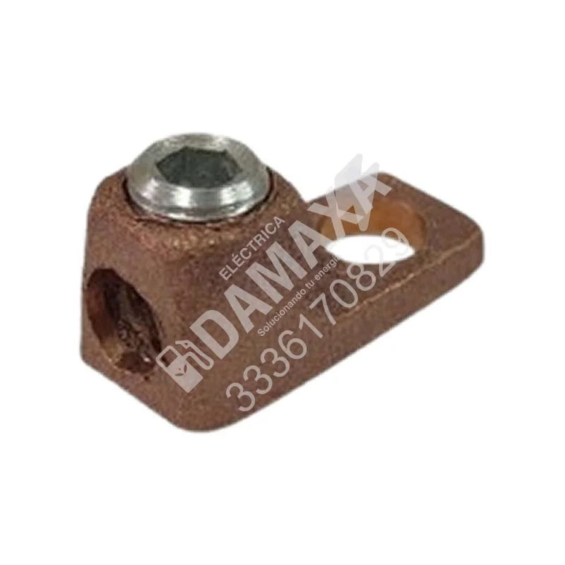 Zapata Mecánica para Cable Calibre 2 en Sistemas de Tierras Físicas