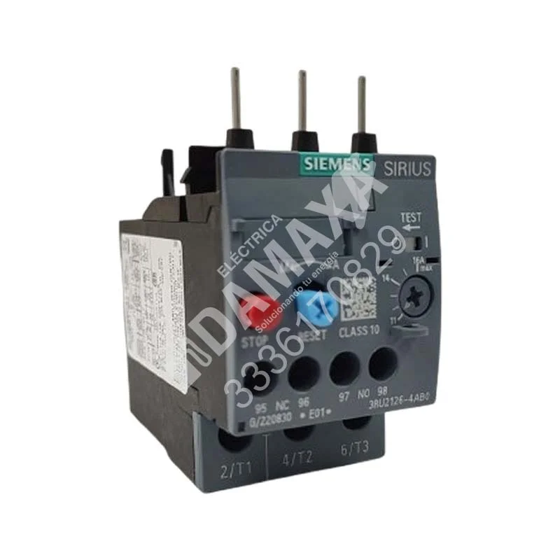 Relevador Térmico Siemens 3RU2126-1JB0 11A–16A para Protección de Motor