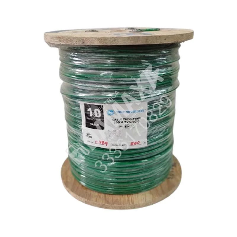 Cable THWN Nylon Antiflama Calibre 10 (10 AWG) Color Verde