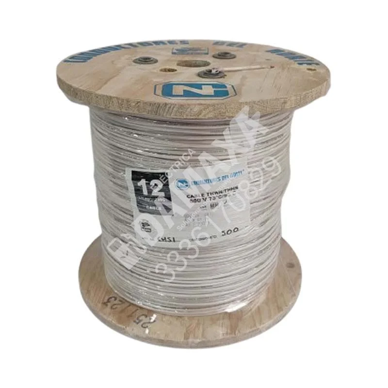 Cable THWN Nylon Antiflama Calibre 12 (12 AWG) Color Blanco