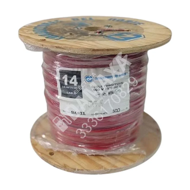 Cable THWN Nylon Antiflama Calibre 14 (14 AWG) Color Rojo