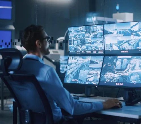 Persona de Seguridad privada con monitoreo 24/7 y respuesta inmediata