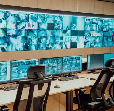 sistema CCTV sala de monitoreo forma parte de la Seguridad privada para Seguridad Tecnológica e Inteligencia Artificial