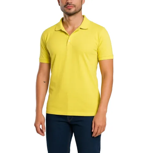 POLO AirMan ForceOne Amarillo para Caballero al Mayoreo – Estilo, Resistencia y Economía