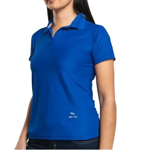 POLO AirMan Dry Tec Azul Rey para Dama al Mayoreo