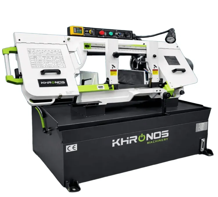 Sierra cinta KMBS-10x18B industrial de 10” para metal con modo horizontal/vertical