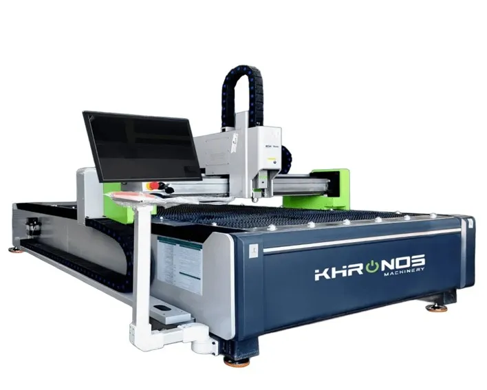 Cortadora láser CNC KM3015 3000W con compresor (abierto) para corte térmico de precisión