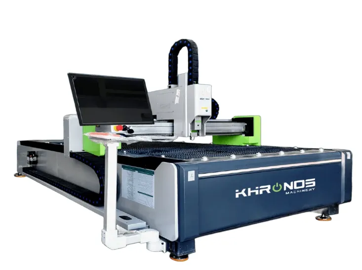 Cortadora Láser Fibra 6000W KM3015 Abierto con Compresor Incluido (3015 Industrial)