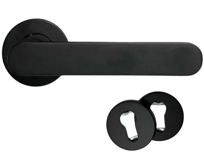 Manija Zandvoort Negro SS304 Hueca para Puerta