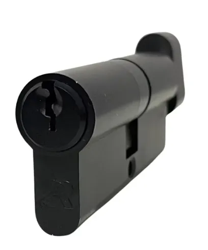 Cilindro 70 mm satín llave tradicional con botón