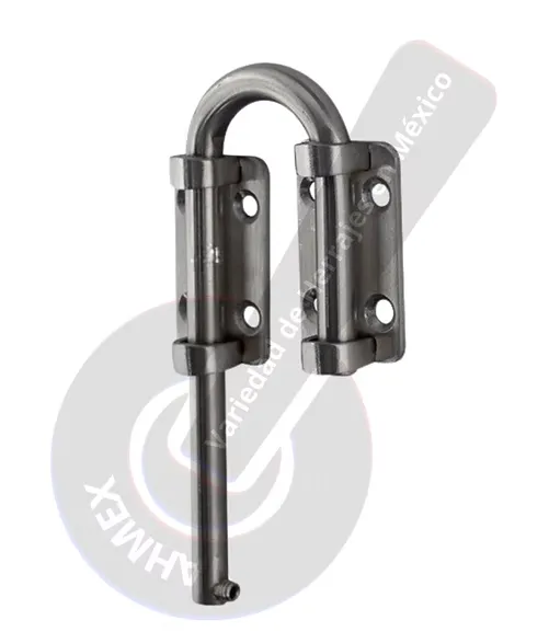 Pasador Gancho Negro para Puertas Corredizas