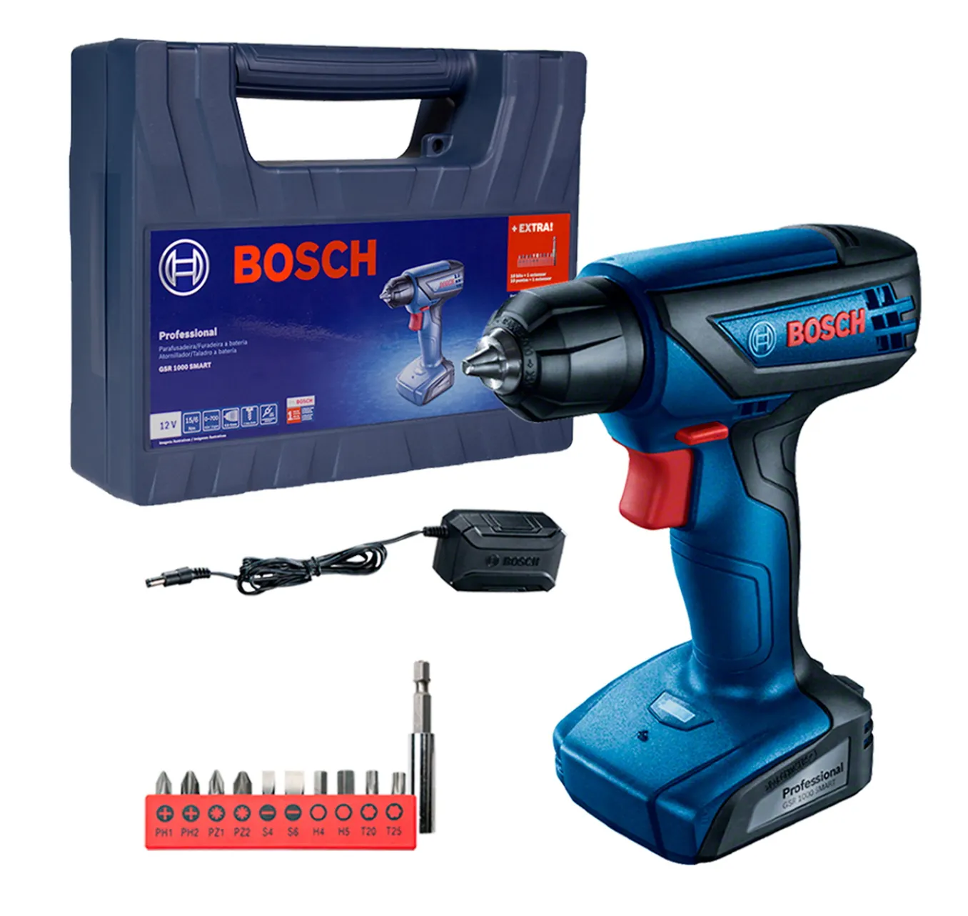 Taladro / Atornillador 12V Máx 1,5 Ah GSR 1000 SMART Bosch