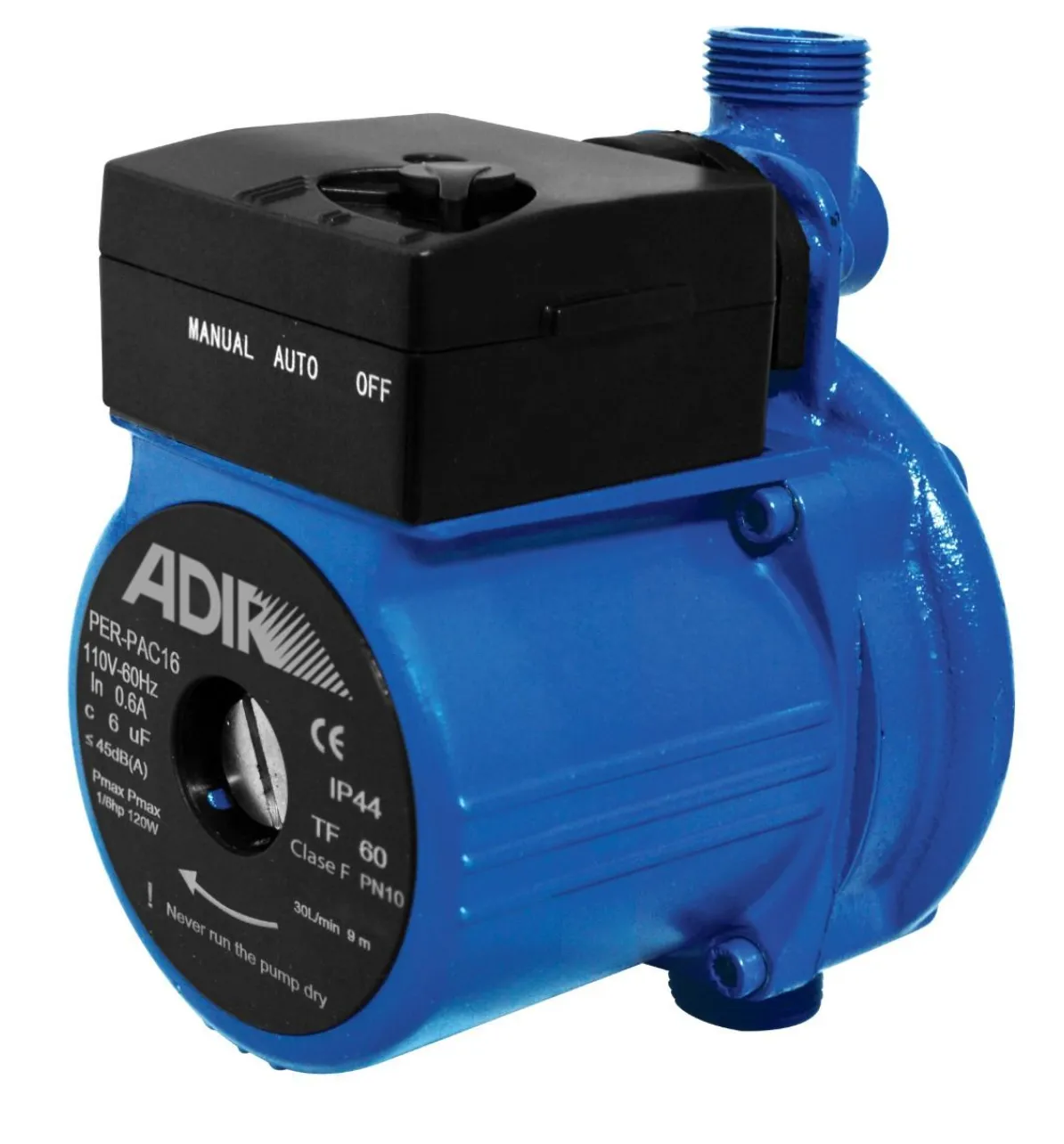 Bomba Presurizadora Automática Adir AD-1503 1/6 HP 127V