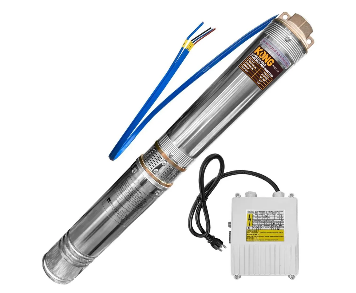 Bomba Tipo Bala Kong K0-BA212P 1.5 HP 127 Metros 120V
