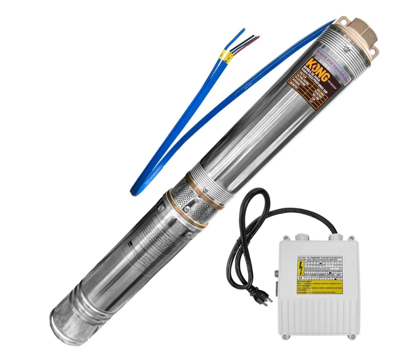 Bomba Sumergible para Pozo Profundo Kong K0-BA214P 2 HP