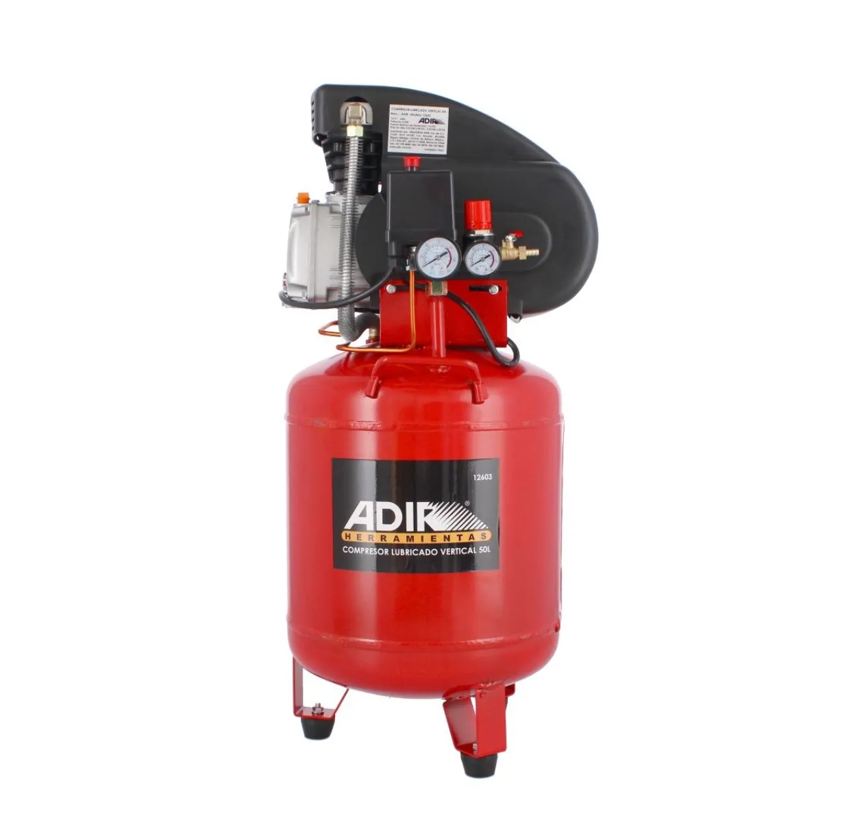 Compresor de Aire Vertical Adir 12603 3.5 HP 50 Litros