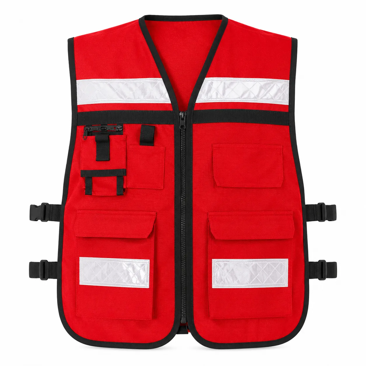 Chaleco Brigadista Rojo Cabel de alta visibilidad