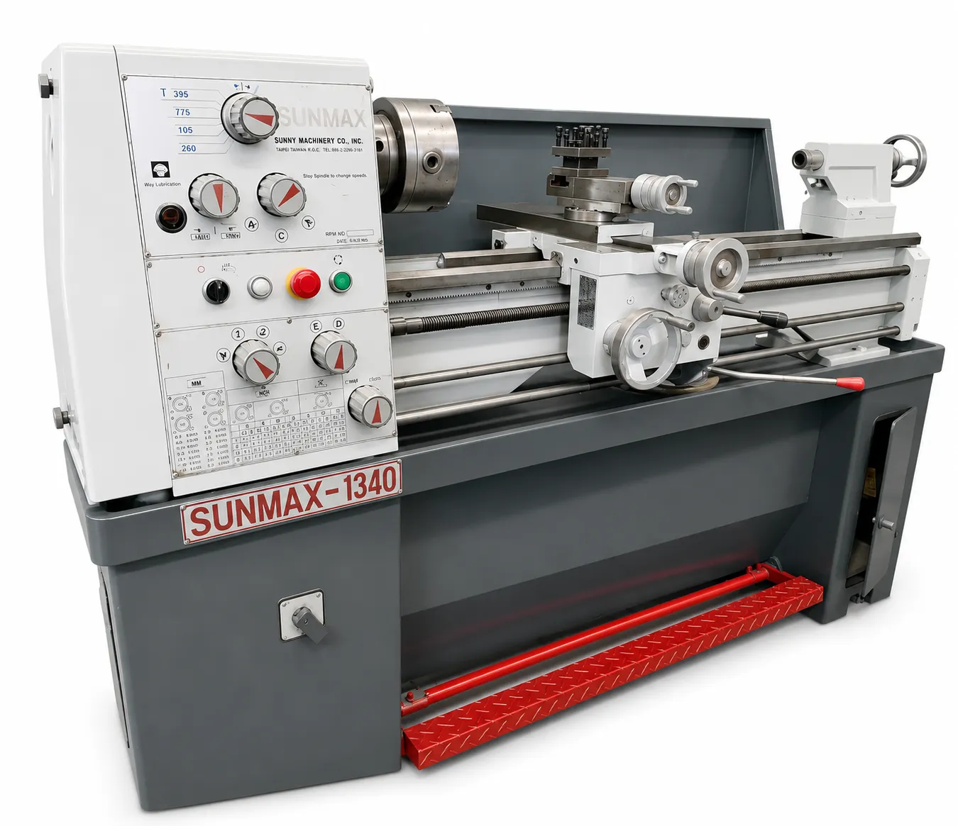 Torno Paralelo Sunmax 1340 de 13 Pulgadas por 90 cm entre Centros