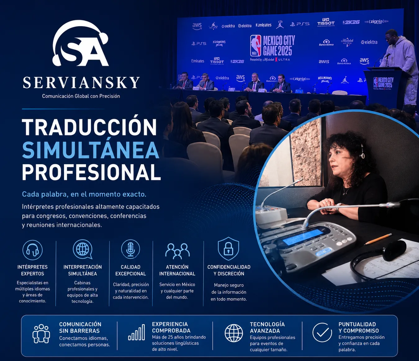 Traducción simultánea profesional
