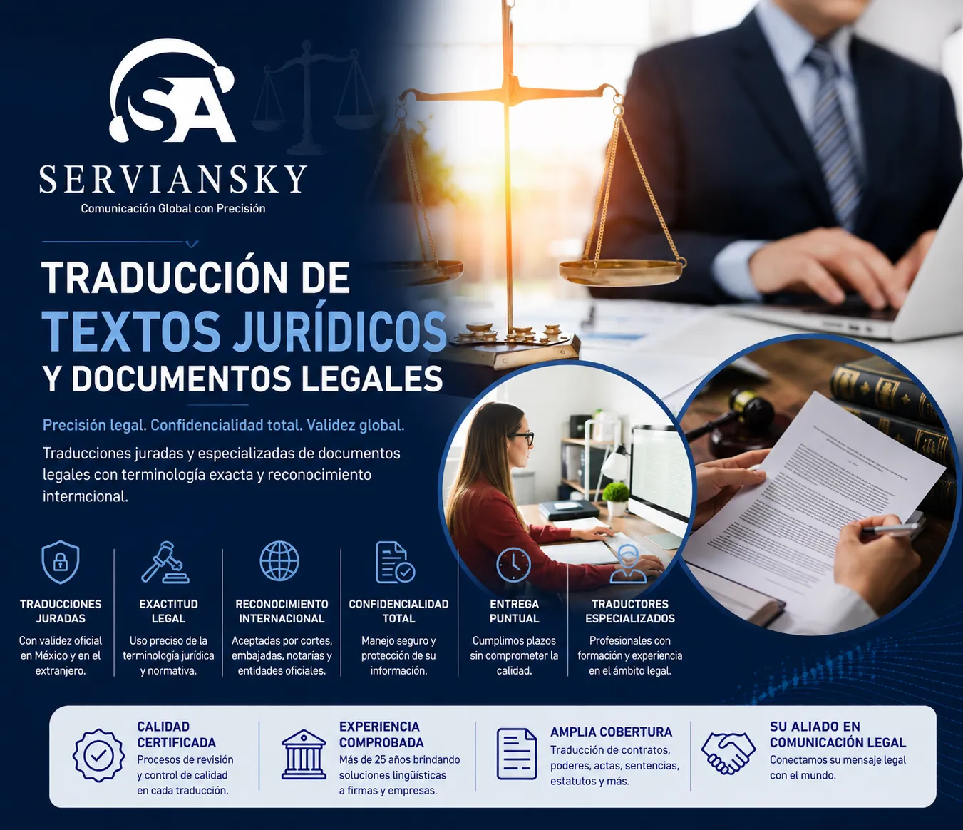 Traducción de textos jurídicos y documentos legales