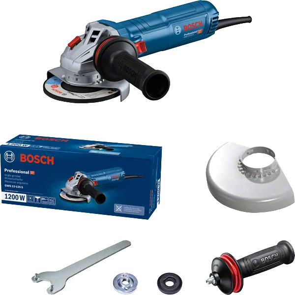 Miniamoladora angular Bosch GWS 12-125 S de 1200 W