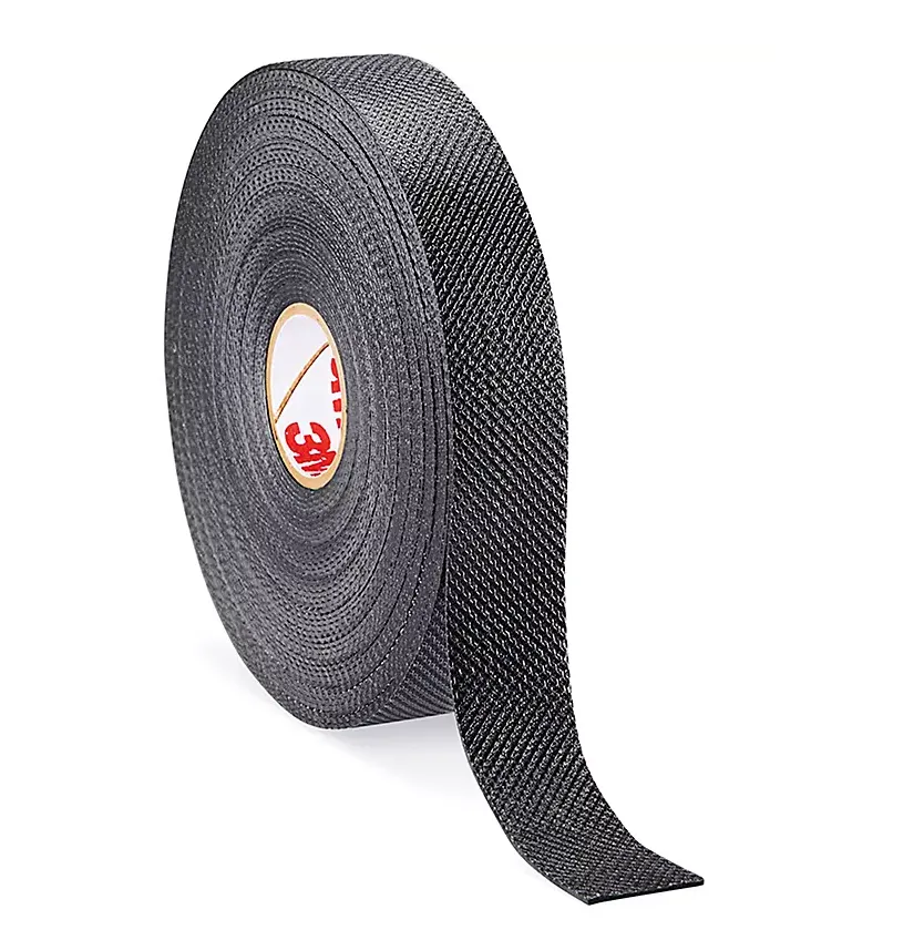 Cinta de grafito corrugada de 1/2" con adhesivo, rollo de 15 m