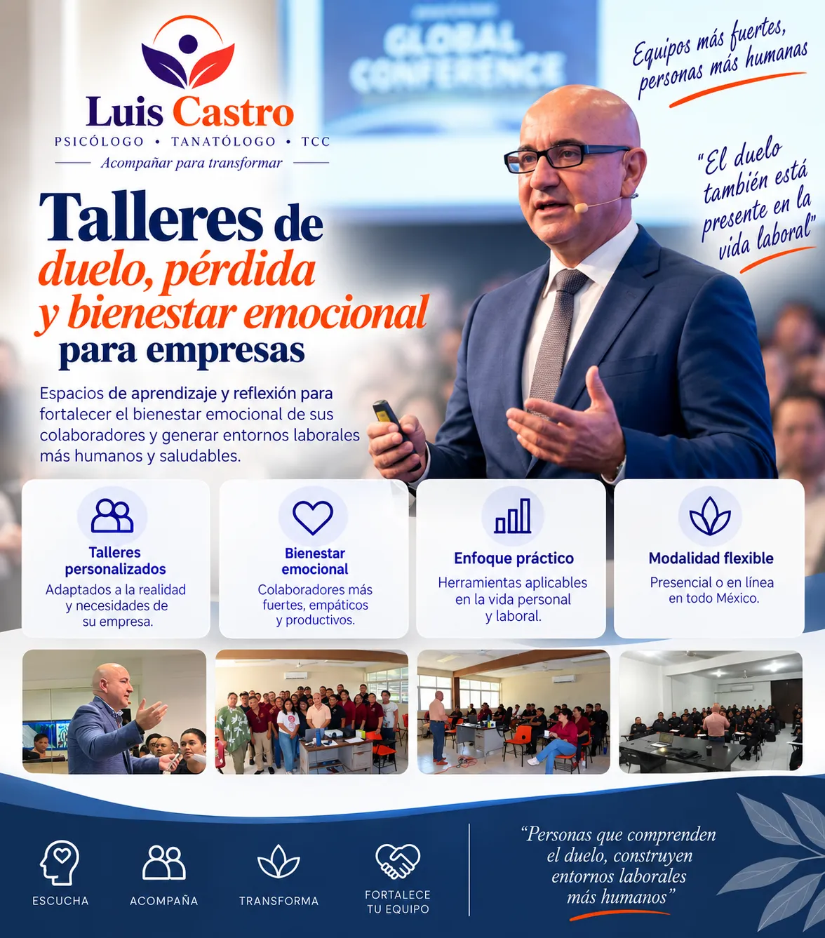 Talleres de duelo, pérdida y bienestar emocional