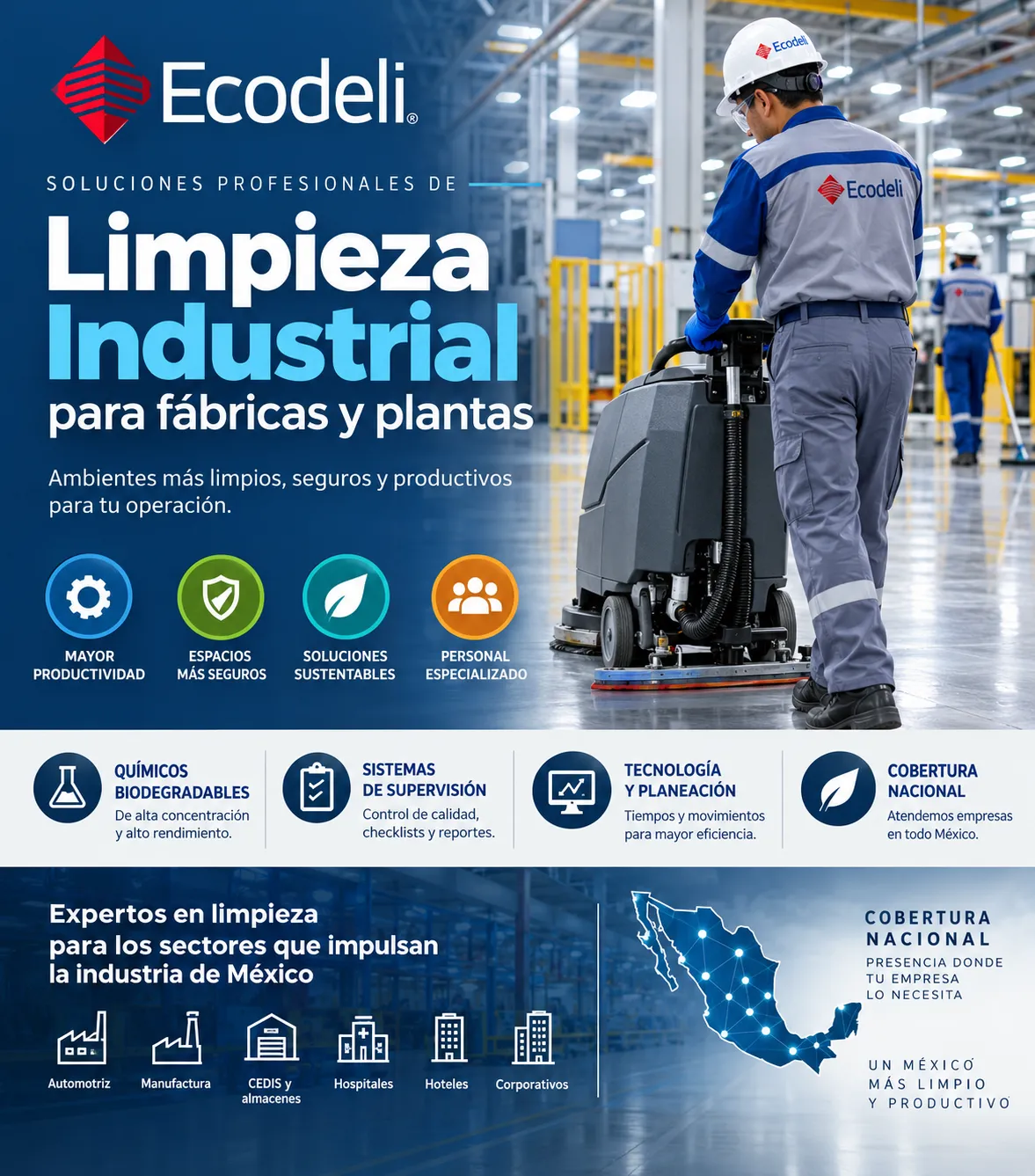 Empresa de limpieza industrial para fábricas y plantas