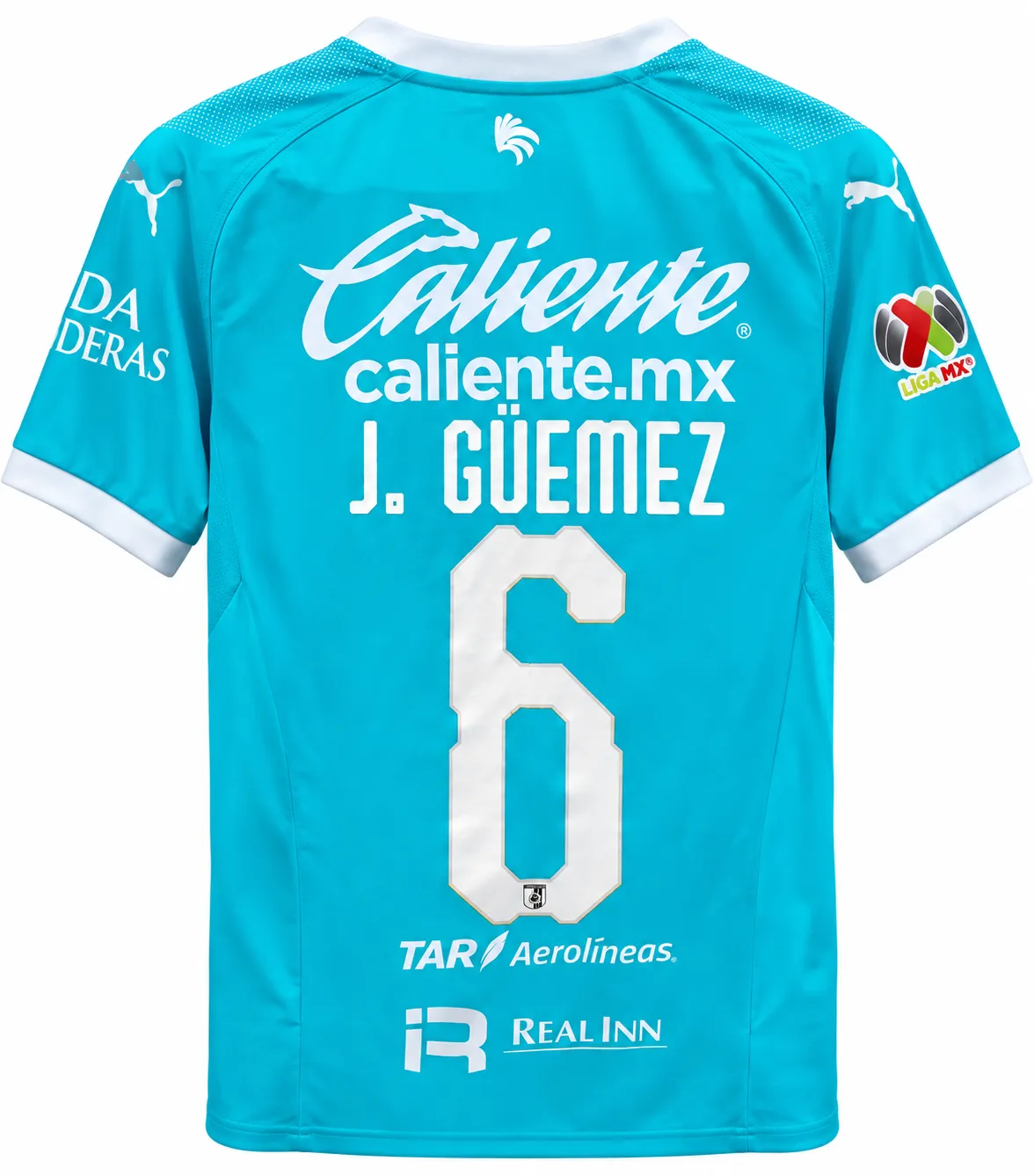 Match Worn Querétaro 2018-19 Javier Güémez #6 vs Chivas