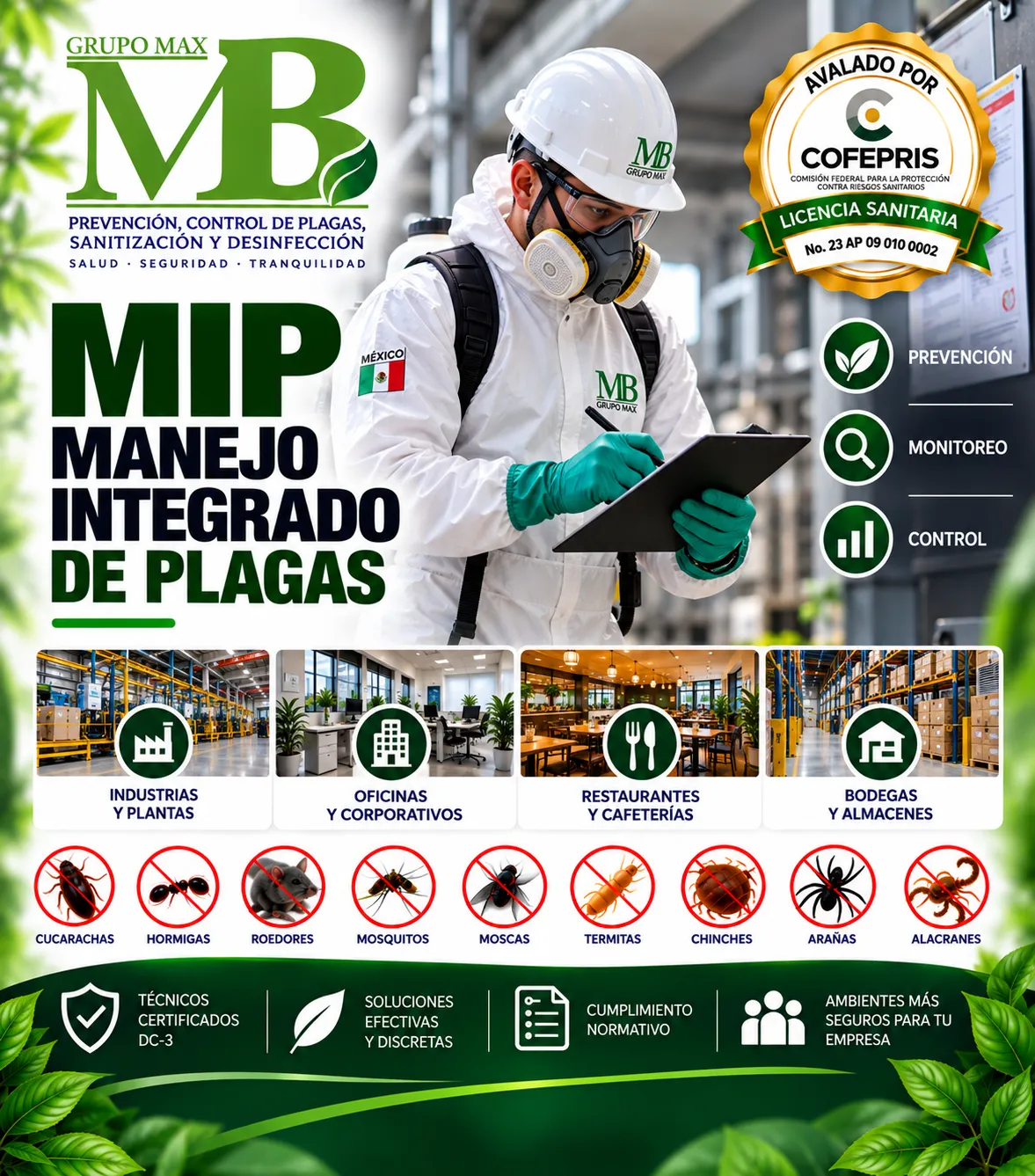 Manejo Integrado de Plagas (MIP) para Empresas