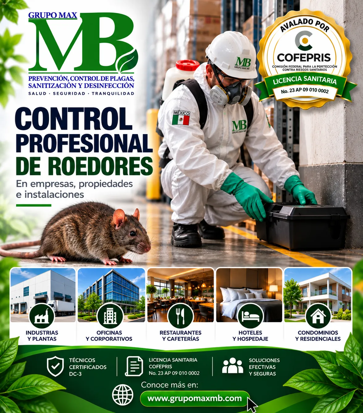 Control Profesional de Roedores para Empresas y Propiedades