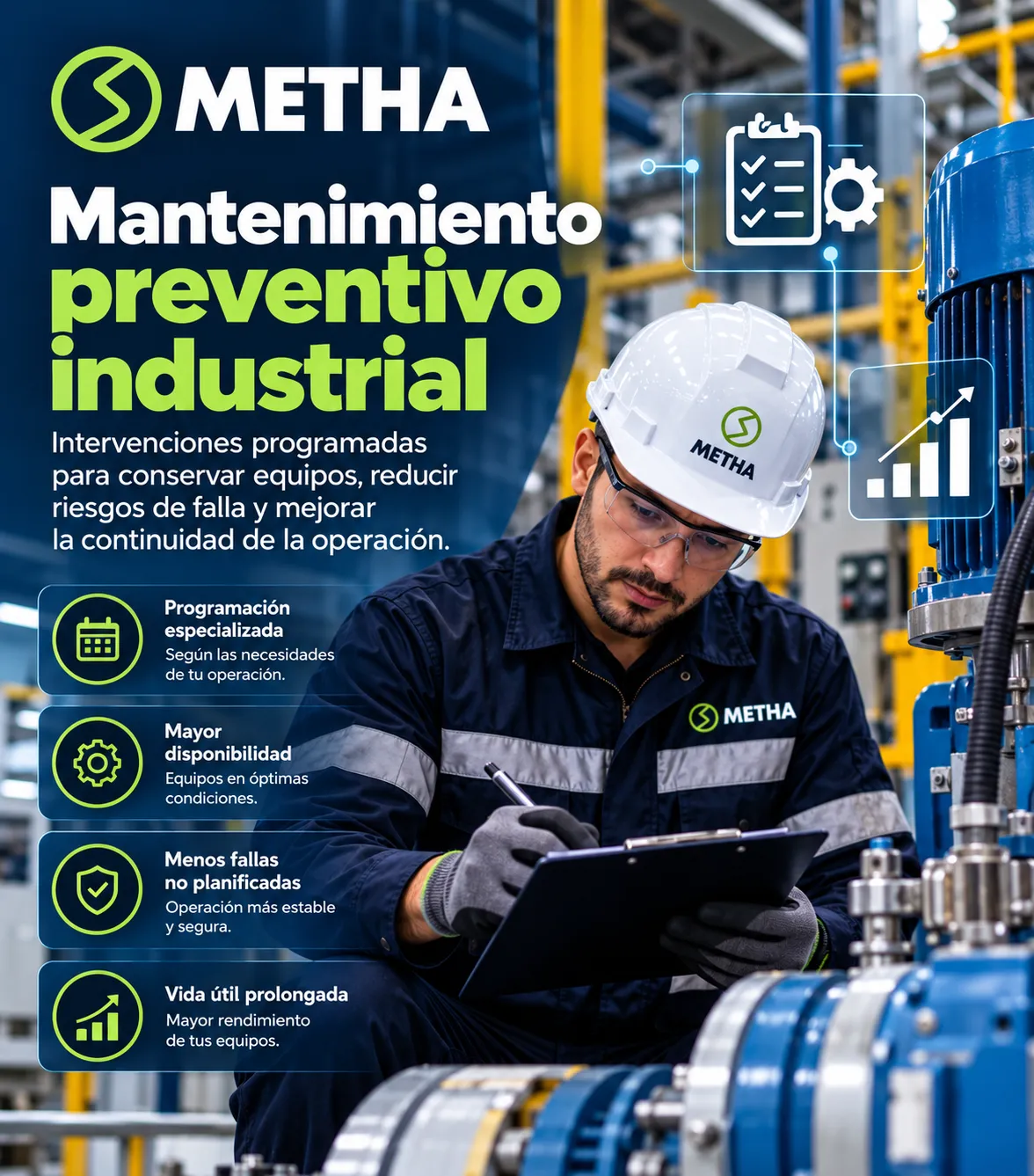 Mantenimiento preventivo industrial METHA GROUP