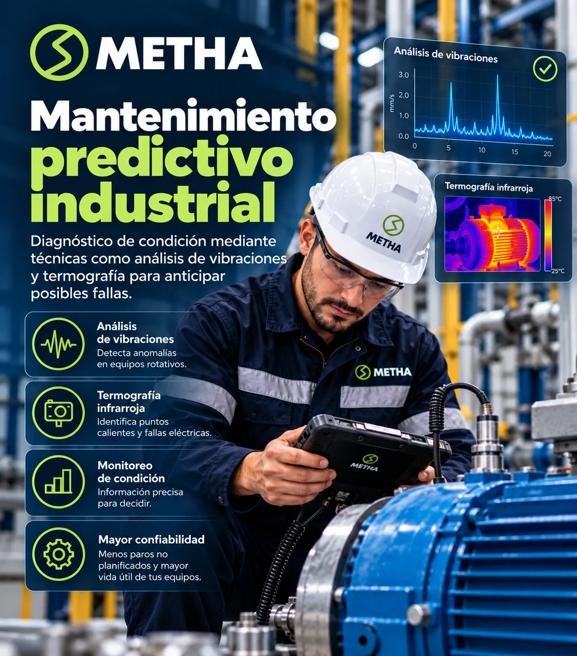 Mantenimiento predictivo industrial METHA GROUP