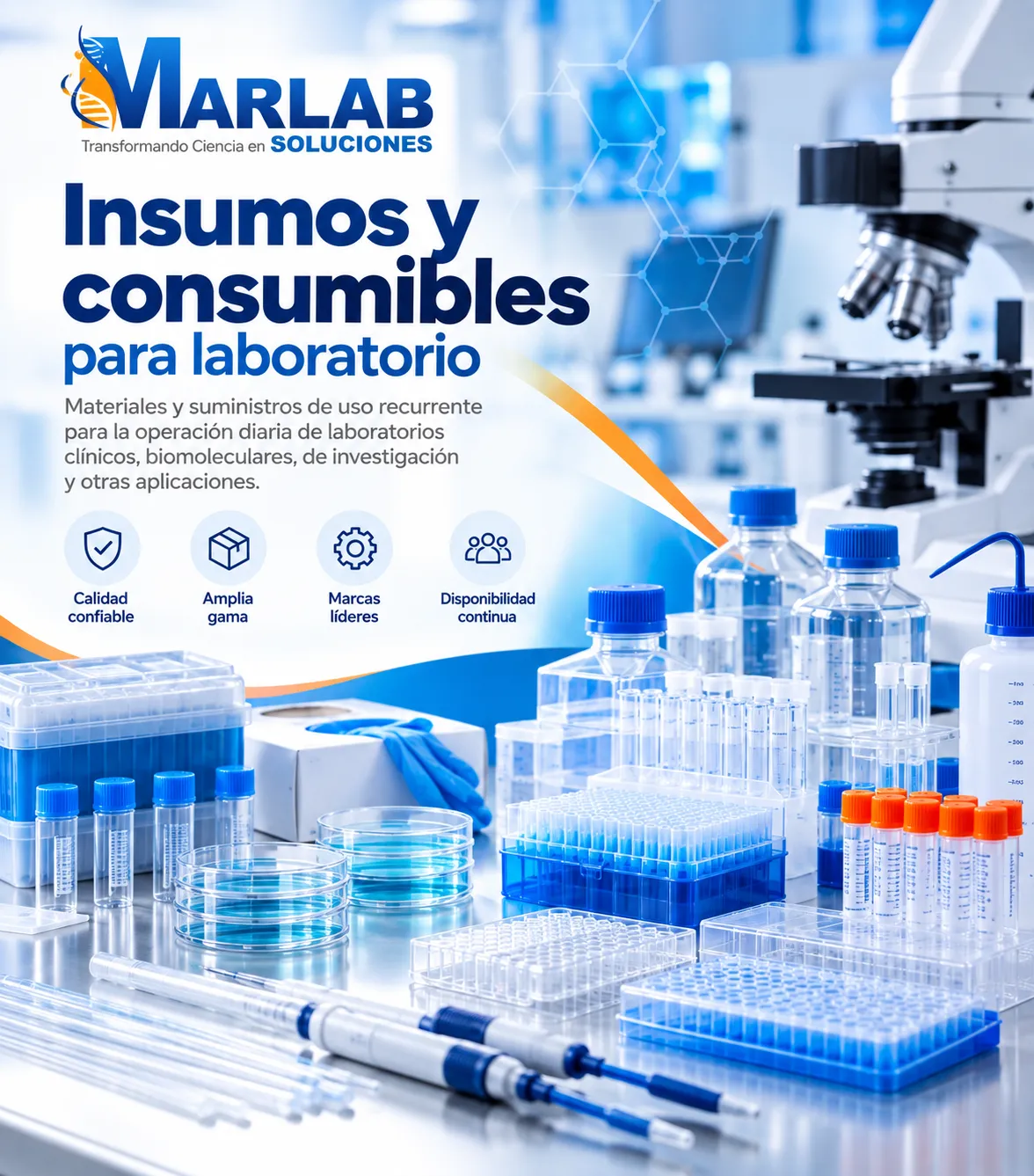 Insumos y consumibles para laboratorio clínico y biomolecular