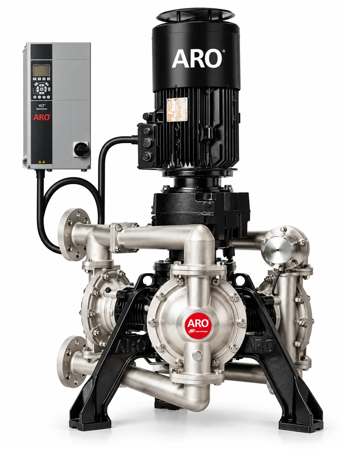 Bomba eléctrica de diafragma ARO EVO 310 metálica de 1 pulgada