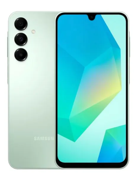 Samsung A16 4G 6+128GB Verde vista frontal y posterior