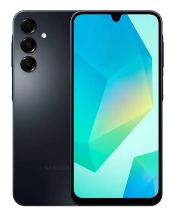 Samsung A16 5G 8+256GB Negro vista frontal y trasera