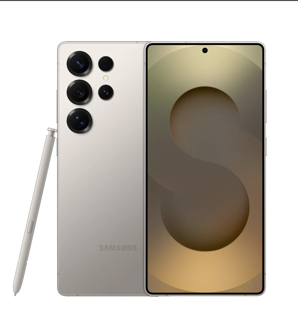 Samsung S25 Ultra SM-S938B 12+256GB color gris vista frontal y posterior
