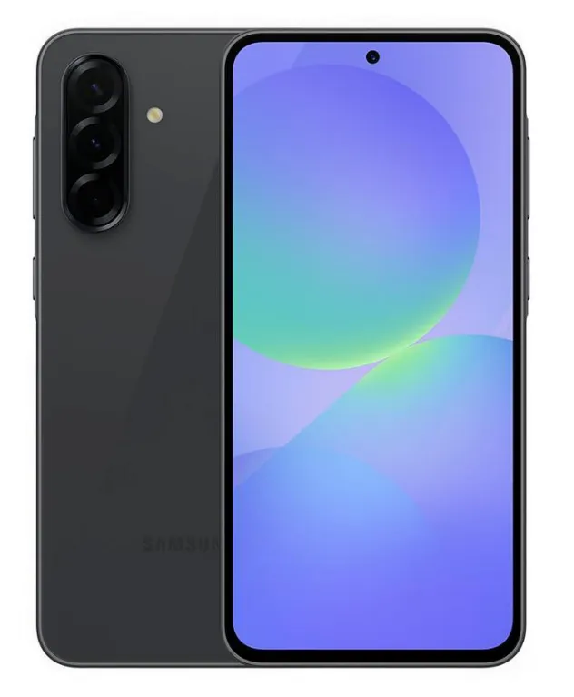 Samsung Galaxy A36 5G 8+128GB en color Negro vista frontal y posterior