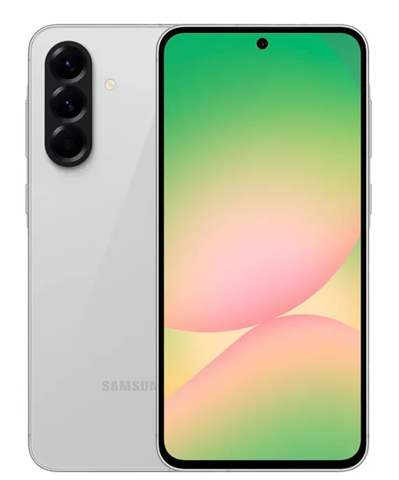 Samsung Galaxy A56 5G 8GB 256GB color gris vista frontal y posterior
