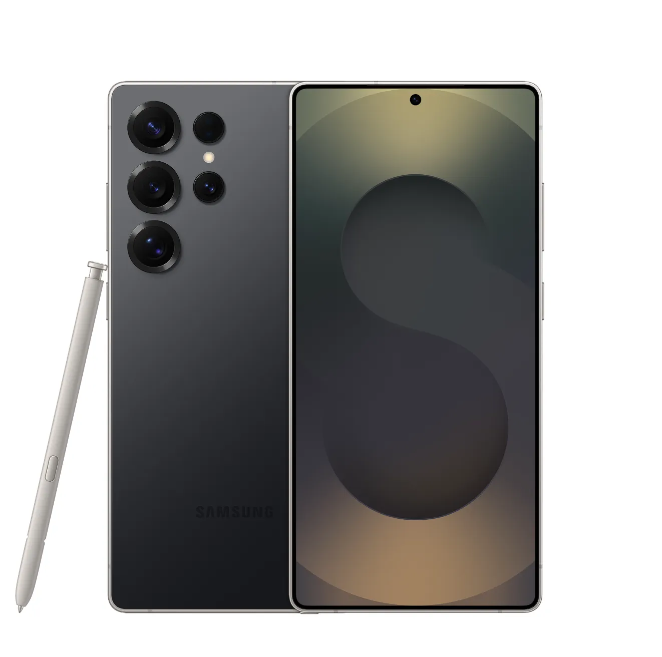 Samsung Galaxy S25 Ultra 512G vista forntal y vista posterior con lapiz digital