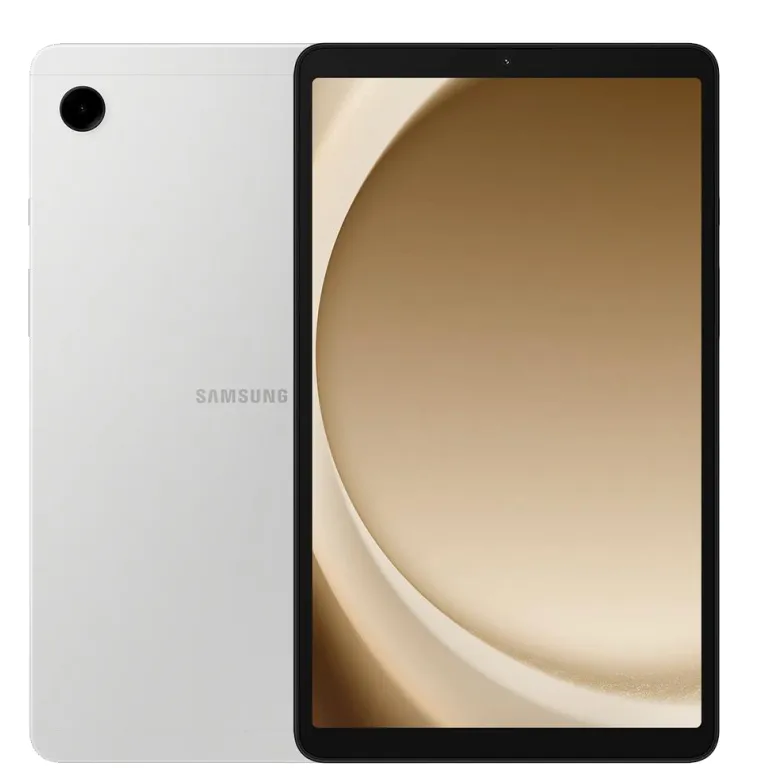 Tablet samsung A9 silver vista frontal y posterior