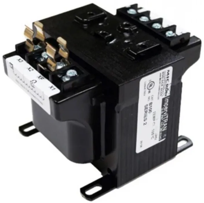 Transformador Micron B075BTZ13JK 230X460-115V Triple 75 VA vista frontal 
