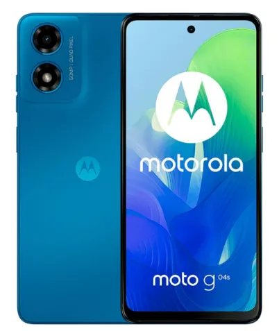MOTOROLA XT2421-7 G04s 4+256GB Azul MX vista frontal y posterior
