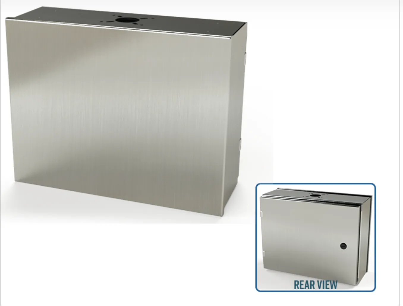 S.S. HMI Enclosure SCE-14HMI1806SSLP vista frontal 