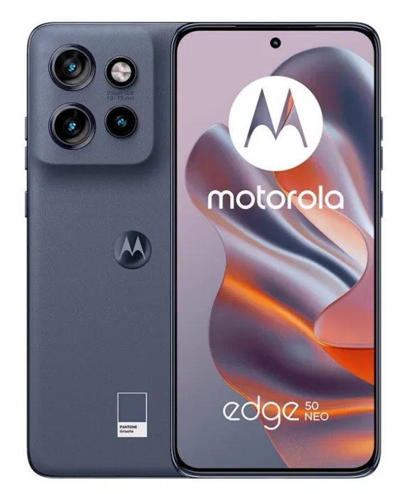 MOTOROLA XT2409-2 EDGE 50 NEO 8+256GB Gris MX vista frontal y posterior